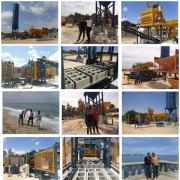 На побережье - Гидравлическая производственная линия по выпуску песчанобетонных блоков